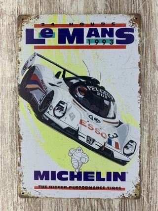 Cartel Le Mans 1993 Peugeot Michelin