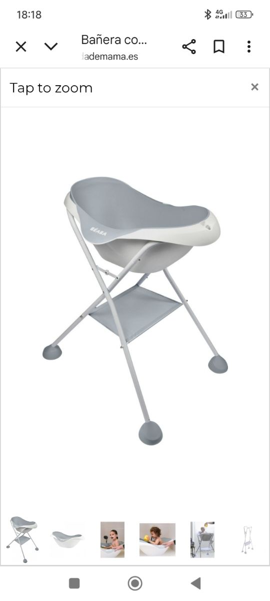 Bañera Bebé Beaba - Gris