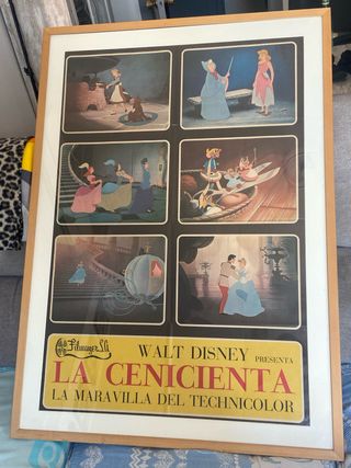 Póster original Cenicienta Disney Vintage