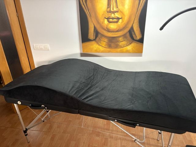 Colchón curvado masaje terciopelo