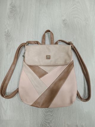 Mochila Gabol marrón-rosa