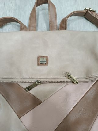 Mochila Gabol marrón-rosa