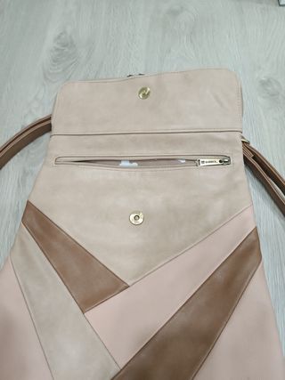 Mochila Gabol marrón-rosa