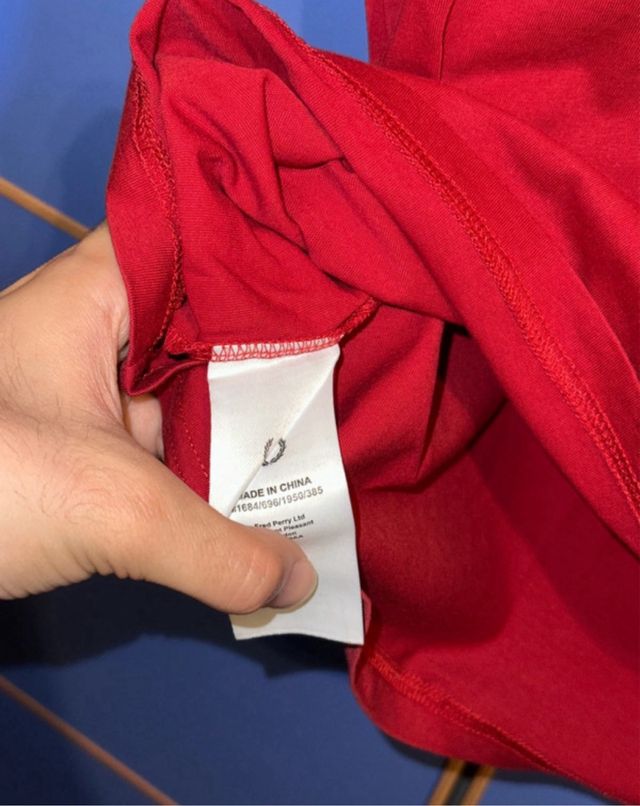 Maglietta Fred Perry rossa