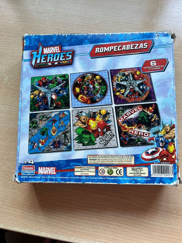 Rompecabezas Marvel Heroes - 16 cubos