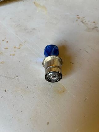 Encendedor coche azul metálico