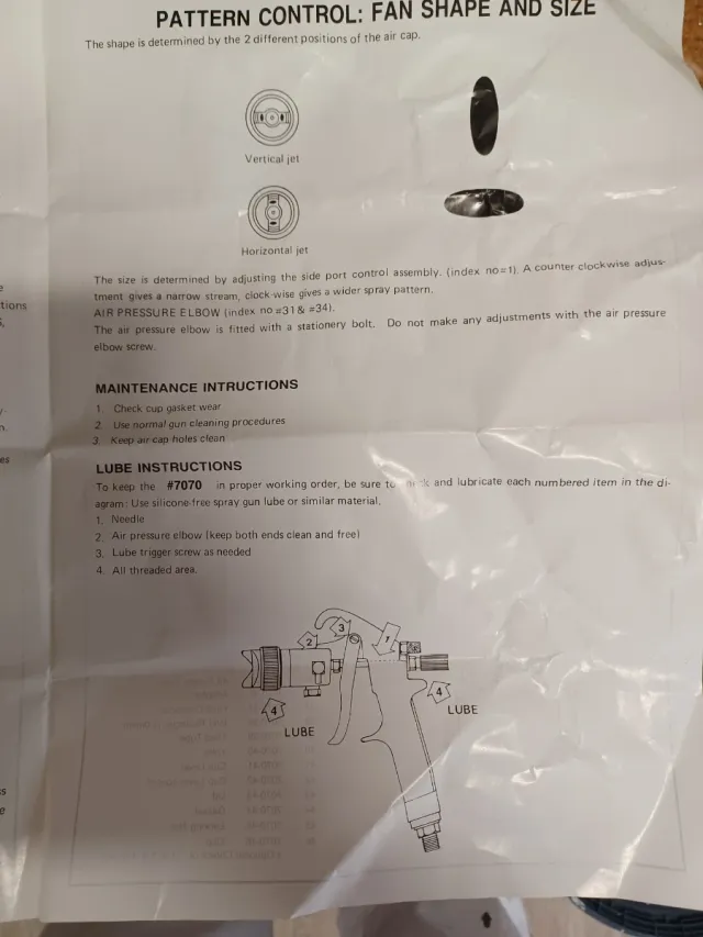 Pistola pulverizadora nueva sin estrenar