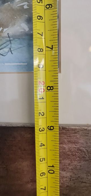 Acuarela paisaje rivera de río - E.Libeth