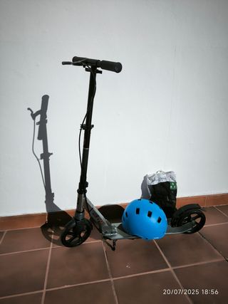 Patinete OXELO Mid 9 ➕ Casco y Protección