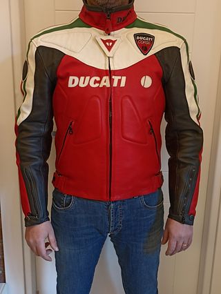 Giacca moto pelle Dainese Ducati Corse