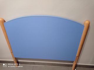 Cabecero cama de 90 cm azul