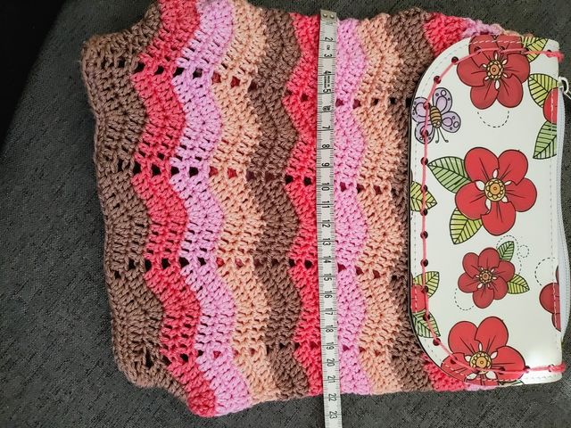 Borsa a tracolla uncinetto con Fiori