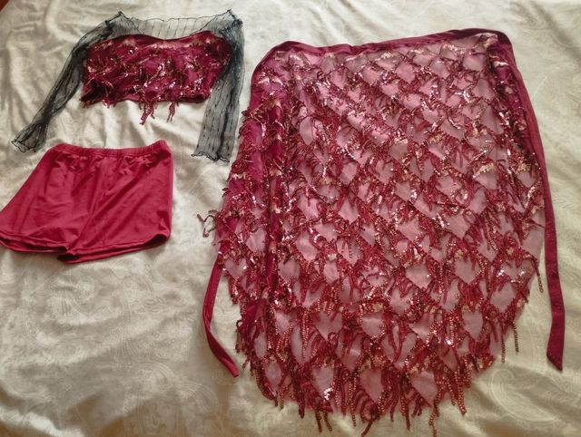 Traje de baile fusión tango-danza oriental