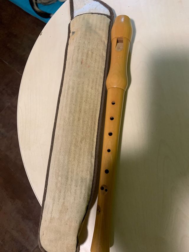 Flauta dulce de madera