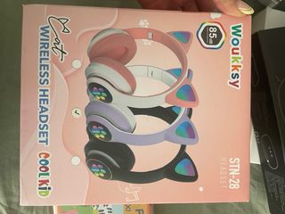 Auriculares inalámbricos niña - Rosa y blanco