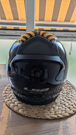 Casco moto LS2 negro