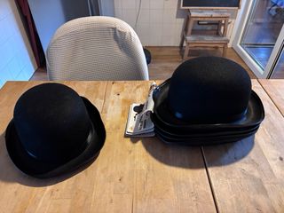 6 bombines negros - gorros