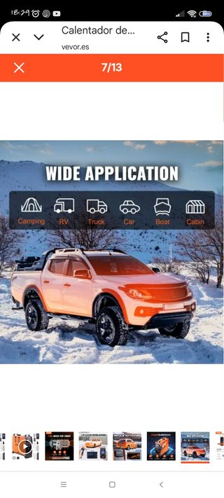 Calentador Vevor diésel para auto