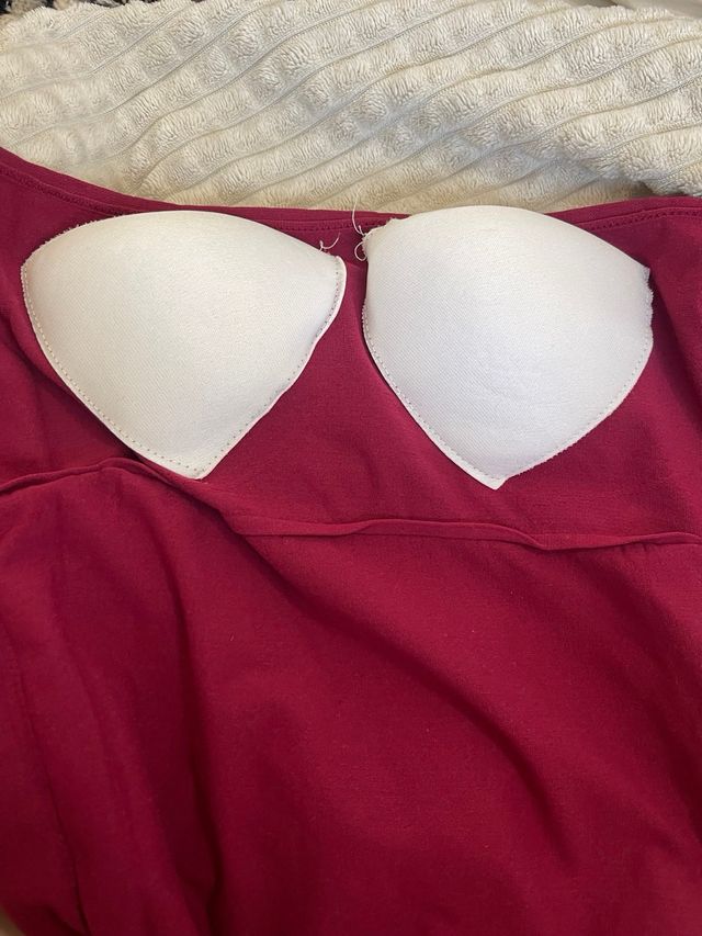 Top rojo tirantes -  talla S