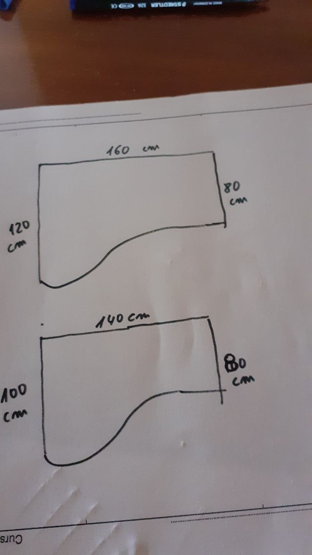 2 escritorio esquinero beige. El mas pequeño 50 E