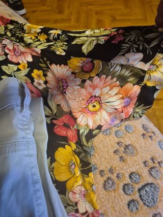 2 conjuntos pantalón y blusa - beige, rojo pálido 