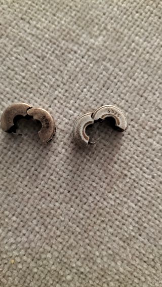 2 Charms Clips con piedras Rosas