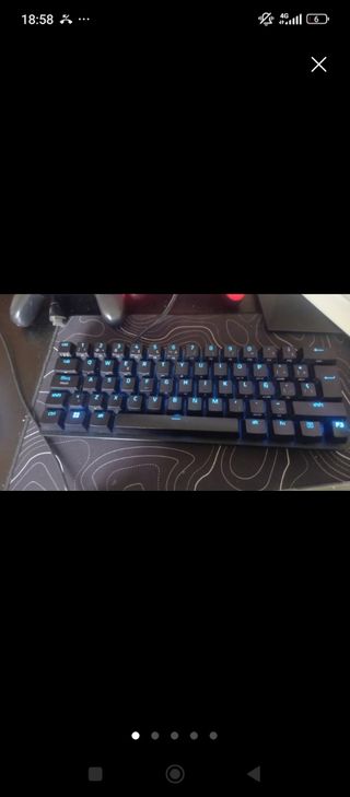 Teclado Razer Huntsman Mini - Negro/Azul