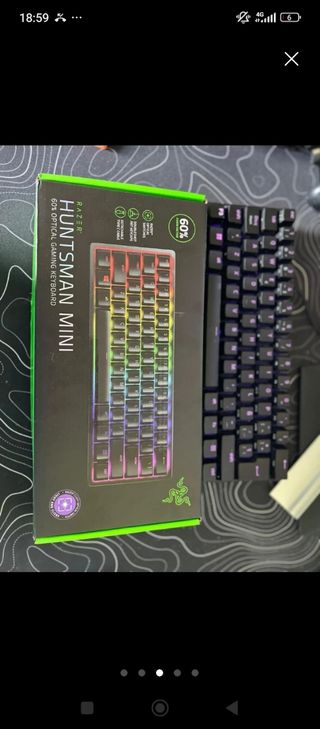 Teclado Razer Huntsman Mini - Negro/Azul