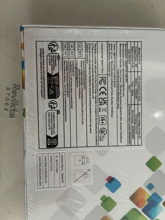 Tablet Android 7" 2GB+32GB