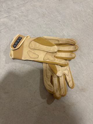 Guantes moto mujer beige