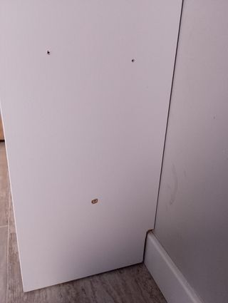 Estantería blanca de madera