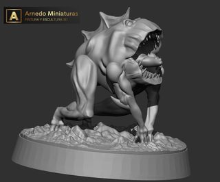 Miniatura Duende negro Frosthaven Gloomhaven