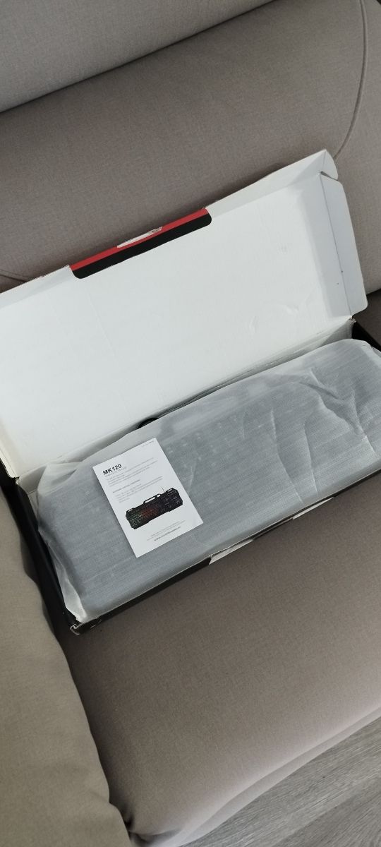 Mars Gaming MK120ES, Teclado Gaming FRGB, Aluminio