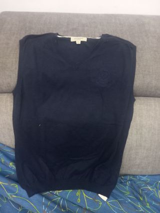 Gilet Burberry Uomo Tg M Blu