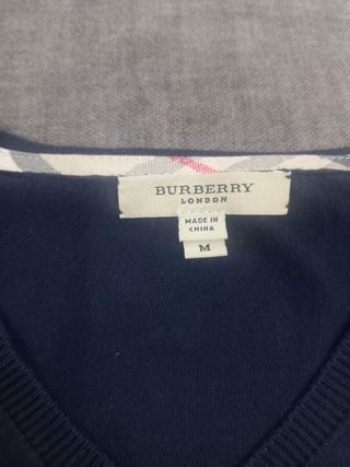 Gilet Burberry Uomo Tg M Blu