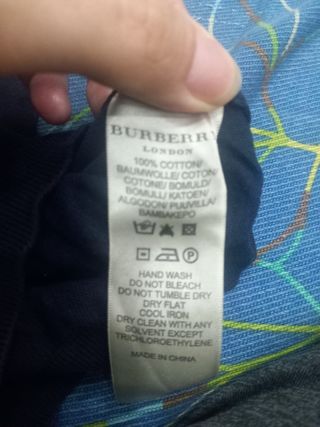 Gilet Burberry Uomo Tg M Blu