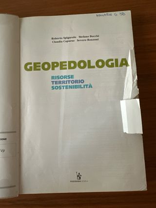 Geopedologia Risorse Territorio Sostenibilità