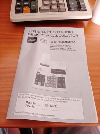 Calculadora Toshiba BC-1226PV