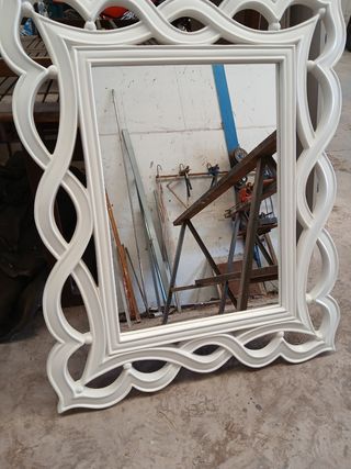 Espejo blanco - Decorativo