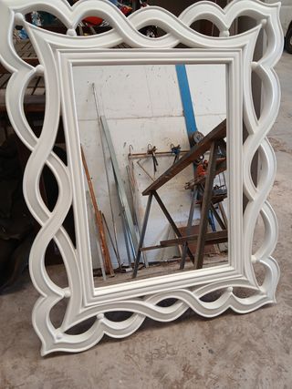 Espejo blanco - Decorativo
