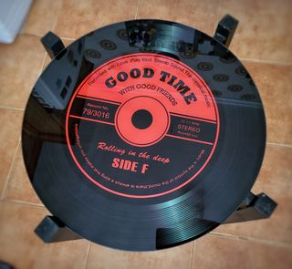 Conjunto 2 sillas y mesita de centro