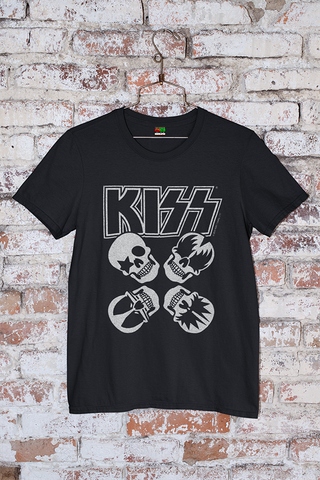 Camiseta Kiss Rock Hombre