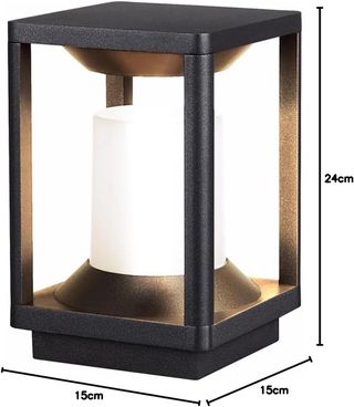 Farola LED exterior negra 20W