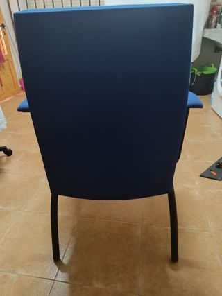 Silla oficina azul