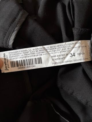 Mini Falda Stradivarius Negra XS