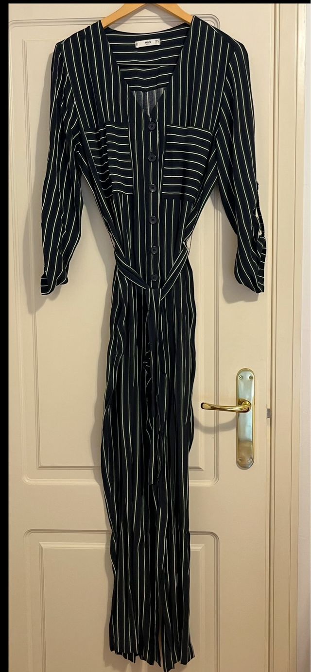 Mono rayas Mango L - Azul marino, verde