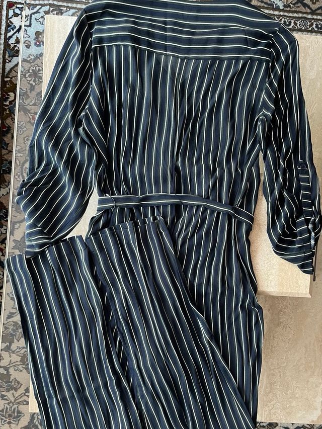 Mono rayas Mango L - Azul marino, verde