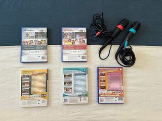 SingStar PS2 - 6 juegos + 2 micros