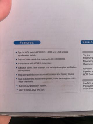 Conmutador KVM HDMI