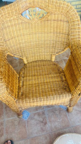 Sillón mimbre 